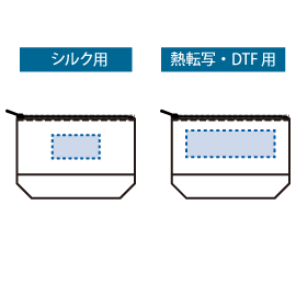 印刷可能範囲（ボア＆キャンバスデイリーポーチ）