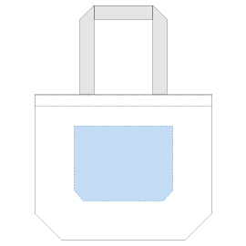 印刷可能範囲(ジュートコットントート(L) ナチュラルベージュ)
