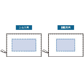 印刷可能範囲(ユーティリティスクエアポーチ(M))