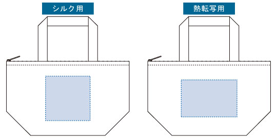 印刷可能範囲(保冷ベーシックトート(S))