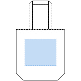 印刷可能範囲(シャンブリックマチ付トート(L))