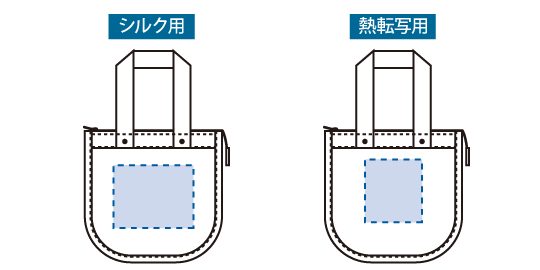 印刷可能範囲(【アウトレット】シャンブリックスクエア保冷トート(S))