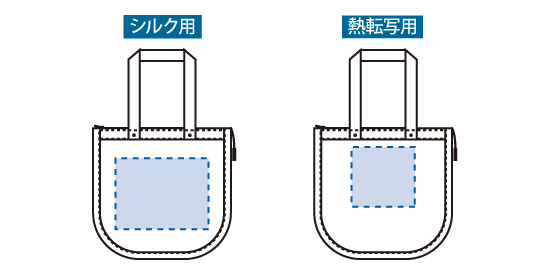 印刷可能範囲(【アウトレット】シャンブリックスクエア保冷トート(M))
