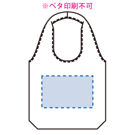 印刷可能範囲(厚手コットンショルダーハンドルトート(M))