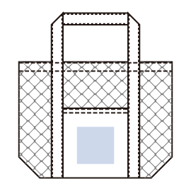 印刷可能範囲(メッシュライントート(M))