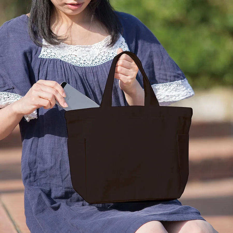【アウトレット】厚手キャンバスマルチトート(S) ナイトブラック